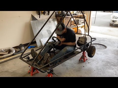 Gokart with a snowblower motor in it! AKA "The Chaos Kart"