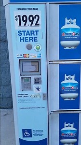 Self-Serve Propane dispenser at Walmart