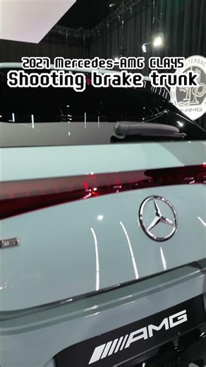 Practicality over sedan appeal 👍! 2027 Mercedes AMG CLA45 shooting brake trunk