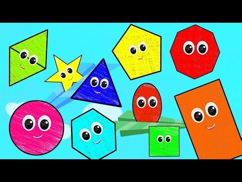 Ten Little Shapes, Numbers Song and Preschool Rhymes for Children