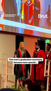 1.2M views · 43K reactions | Cutest father-daughter moment! It is usually parents who cheer for their children at their graduation ceremony, but in this "aww-dorable" video – a proud little girl couldn't contain her excitement when she saw her dad walking on the roster to collect his graduation degree. Aashish Nalawade, the fresh MSc graduate, shared the viral reel on Instagram where the happy father blew a flying kiss and gestured with a heart for her three-year-old. | Brut India | Facebook