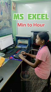 74 reactions | How to convert minutes to hour in ms excel #msexceltraining #Excel #exceltips #exceltricks #exceltipsandtricks #computer #reels #reelsfb #reelsinstagram | Vanya Classes | Facebook