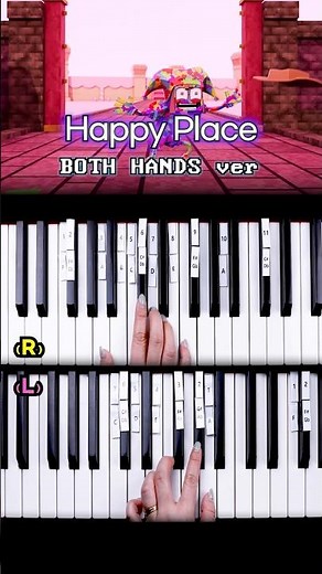 [TADC] Happy Place 🎪 Easy to play with both hands on piano 🎹