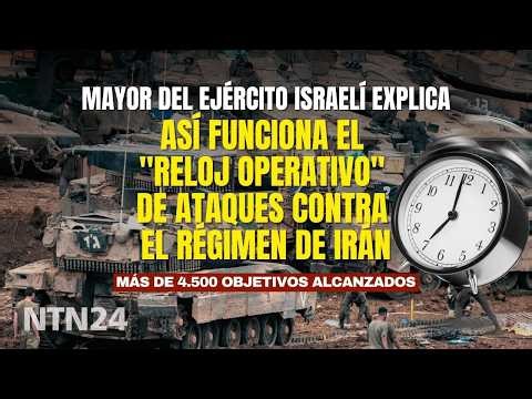 Mayor del ejército israelí explica cómo funciona el "reloj operativo" de ataques al régimen de Irán