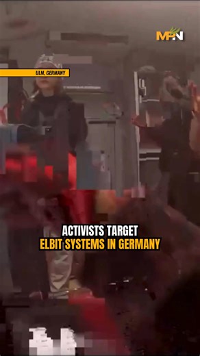 141K views · 14K reactions | Palestine Action activists break into Israeli weapons factory in Germany, smashing weapons components used in the Gaza genocide The Elbit Systems weapons factory in Ulm, Germany was shut down as the regime in Berlin continues supplying the weapons Israel uses to massacre civilians in Gaza. | MintPress News | Facebook