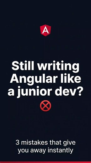 Are you still making these 3 Angular mistakes? #AngularSignals #WebDev