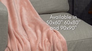 Americanflat 50x60 Fleece Throw Blanket - Soft and Breathable Throw Blanket for Couch, Bed, Chair - Fleece Blankets Perfect for Home, Bedroom, or Outdoor Use - Gray