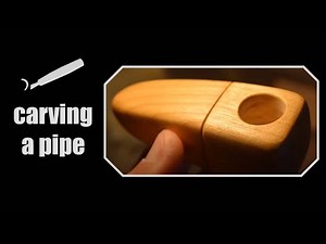 CARVING A WOOD PIPE - CHERRY