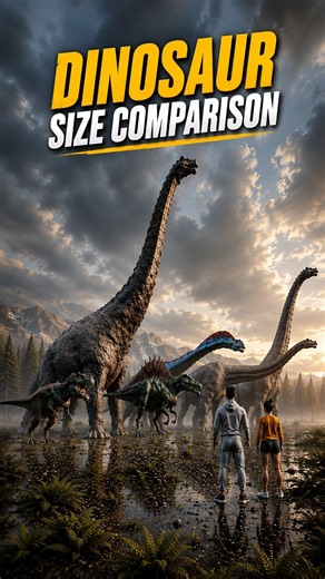 How BIG Were Dinosaurs? 😱 3D Size Comparison #shorts #dinosaur #sizecomparison #prehistoric