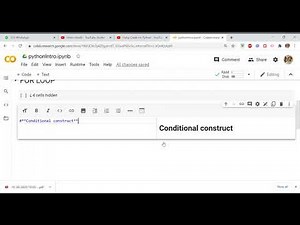 Using Colab for Python | Text Box in Colab | bold, italics, bullets, line breaks | Part 2