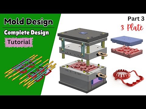 Complete mold Design (3 Plate Mold) - Handle Mold