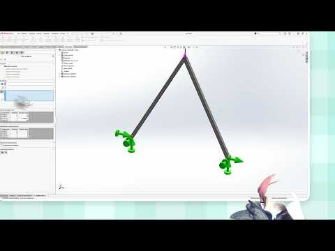 😍 #solidworks #simulation #cswa #exercise002 #interlocking