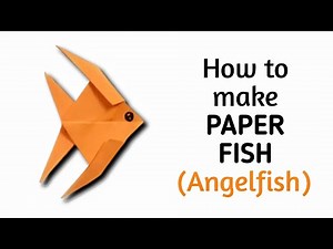 How to make an origami paper fish (Angelfish) | Origami / Paper Folding Craft, Videos and Tutorials.