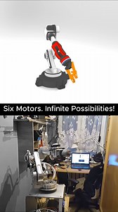 This Arm Has 6 Degrees of Freedom – And It Shows! #manufacturing #3ddesign #productdesign #automation #mechanism #machine #engineering #mechanical #mechanic | Breno Cruz