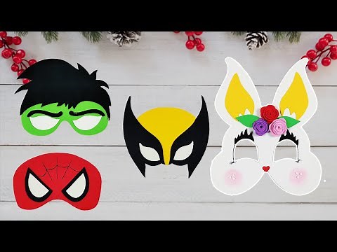 DIY Face Mask Making Idea | Funny Face Mask Making Ideas | Animal mask making DIY for school project