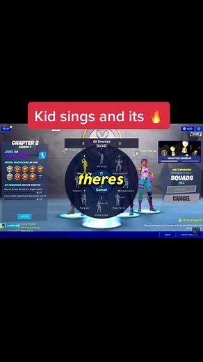 Kid Singing in Fortnite - Amazing Performance!
