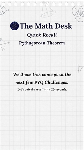 Quick Recall 1: Pythagorean Theorem | Aptitude Revision