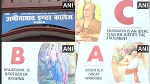 यूपी में इस स्कूल के प्रिंसिपल ने बदल डाली ABCD की परिभाषा, अब A फॉर एप्पल और B फॉर बॉल की जगह अर्जुन और बलराम पढ़ेंगे बच्चे