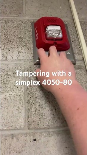 Tampering with a simplex 4050-80