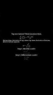 Quotient Rule Made Easy