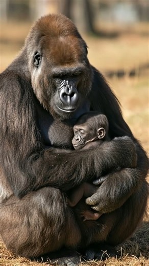 Take care baby gorilla feeling warming. | Otter Ice