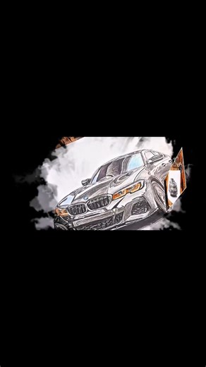 BMW EDIT ☠️ || BMW DRAWING TRANSITION|| #phonk #phonkmusic #shorts #drawing #tutorial