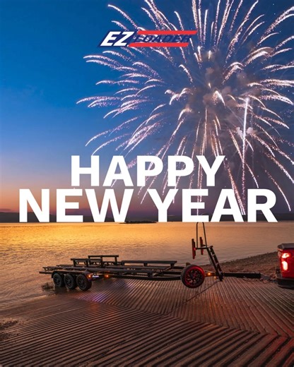Cheers to a New Year! ✨ As 2025 comes to a close, we’re grateful for every milestone, every collaboration, and every customer who made this year special. Here’s to a 2026 full of opportunities, growth, and smooth journeys ahead! #EZLoader #NewYear | EZ Loader Custom Boat Trailers, Inc.