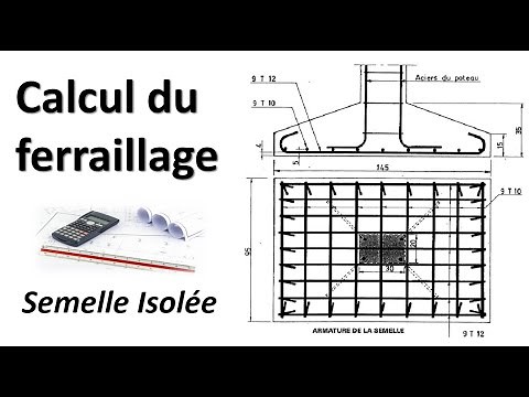 Calcul du ferraillage d'une semelle isolée