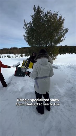 We didn’t cut snow blocks