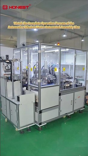 Immersive Operation! Fully Automatic Automotive Window Motor Assembly Line