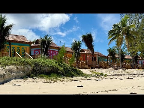 Mickey & Minnie Cove Cabanas Under Construction at Disney Castaway Cay | 4K | Disney Cruise Line