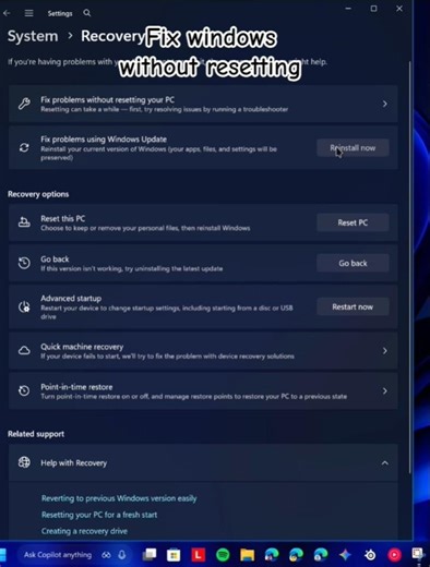 Fix windows problems without Format #windows11 #windows #pctips #computertips #pcproblems #fasterpc