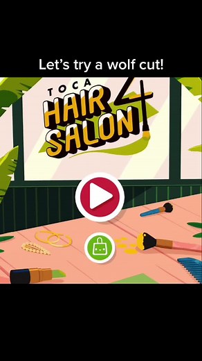 Toca Boca Hair Salon 4 Tutorial: Wolf Cut & Curtain Bangs