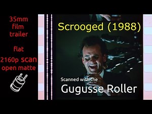 Scrooged (1988) 35mm film trailer, flat open matte, 2160p