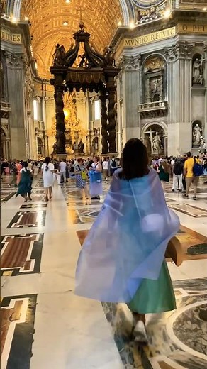 The Majestic Altar Up Close: Inside the St. Peter's Basilica🇻🇦🥰 #VaticanCity #StPetersBasilica