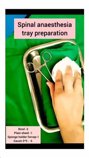 Inside the OT: How Professionals Prepare a Perfect Spinal Tray.” #otworld #otmonth #ot #otss