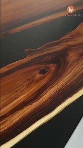 Walnut Black River Resin Conference Resin Epoxy Table #EpoxyTable #LuxuryFurniture #officelife