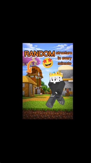 Minecraft but OP structure spawn anywhere 🤩