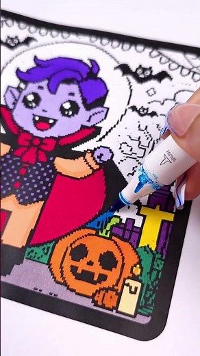 🧛‍♂️ Scary Vampires – Pixel Art Coloring Book by Easy Pie 🎨