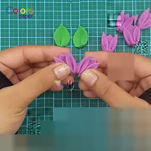 2.5K views · 201 reactions | In this flower making tutorial, we'll guide you through the process of creating beautiful foam flowers using simple and easy-to-follow craft ideas. Join us as we explore the world of foam crafting and learn how to transform foam sheets into stunning floral decorations. | Colors Paper | Facebook