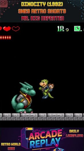 🎮 DinoCity (1992) – SNES Retro Shorts | Mr. Big Defeated 🔥 #retroshorts