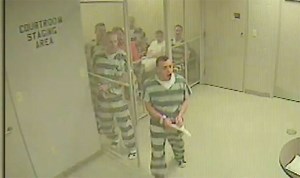 Incredible moment heroic prisoners save prison guard