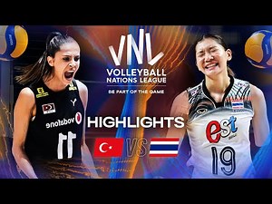 Türkiye 🇹🇷 vs. Thailand 🇹🇭 - Highlights | Week 1 | Women's VNL 2025