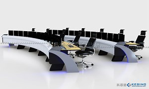 [Hot Item] High-End LED Security Command Center Water Big Data Monitoring Console Office Workstation Control Room Furniture