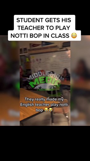 Student Gets Teacher to Play Notti Bop in Class
