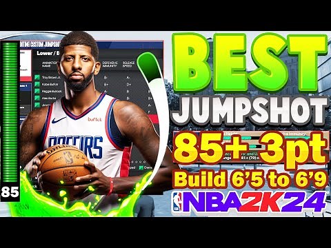 BEST JUMPSHOT FOR PLAYERS 6'5 TO 6'9 WITH 85+ 3PT IN NBA 2K24 | HOW TO IMPROVE YOUR JUMPSHOT