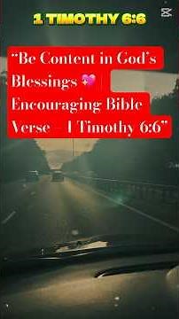 “Godliness with Contentment is Great Gain 🌿 | Powerful Bible Verse for Inner Peace”