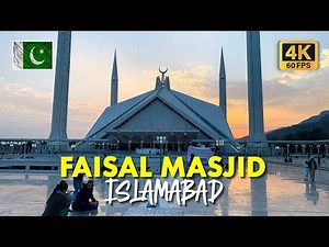 🇵🇰 Faisal Masjid Islamabad: Walking Tour of Architecture, Massive Crowd, and Spiritual Vibes in 4K