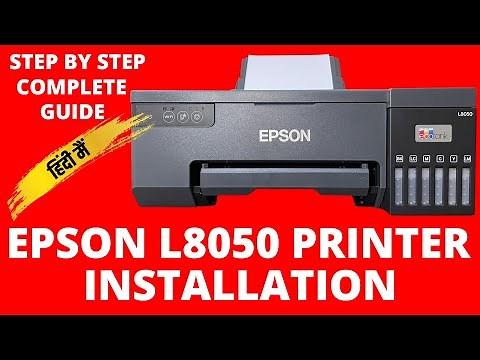 Epson L8050 printer installation ( Driver installation and printer configuration WiFi setup )
