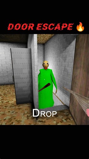 Door Escape 🔥 in Granny Baldi's Basic mod 😁 #shorts #horrorgame #granny